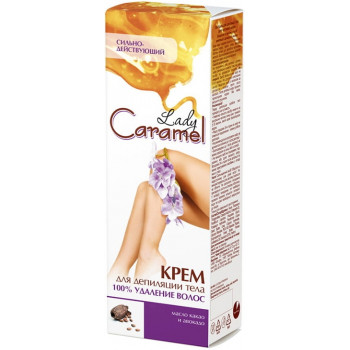 Caramel крем для депиляции тела, 100% удаление волос, 100мл (20264)