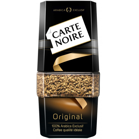 Carte Noire Original кофе растворимый сублимированный, 100% Arabica, банка 95гр (77199)