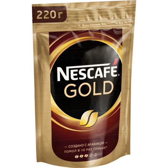 Nescafe Gold кофе растворимый сублимированный, сашет 220гр (08388)