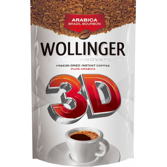 Wollinger 3D кофе растворимый сублимированный, сашет 75гр (83103)