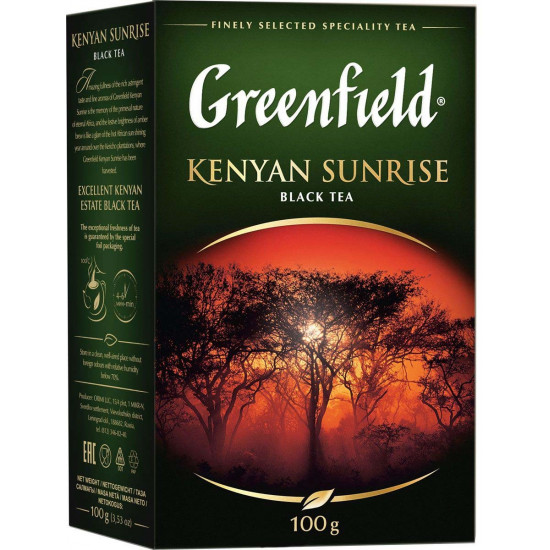 Greenfield Kenyan Sunrise чёрный чай листовой, 100гр (04872)
