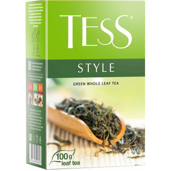 Tess Style крупнолистовой зеленый чай, 100гр (05893)