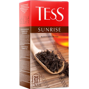 Tess Sunrise цейлонский чёрный чай, в пакетиках, 25шт (09372)