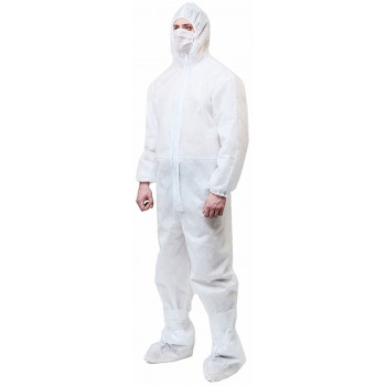 Защитный костюм из спанбонда, одноразовый, плотность 60гр (34719)