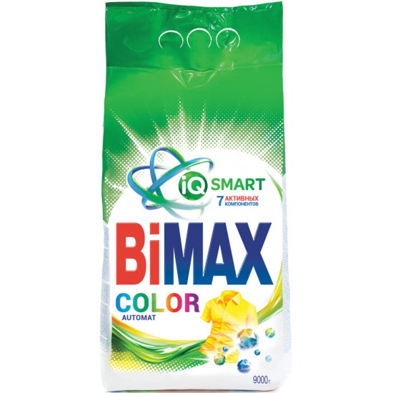 BiMax Color стиральный порошок автомат, для цветного белья, 9кг (96602)