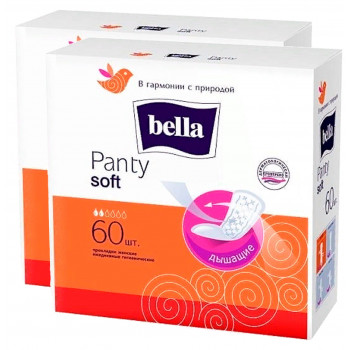 Bella Soft ежедневные прокладки, 2 капли, выгодный набор, 120шт (12084)