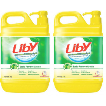 Libi средство для мытья посуды, лимон, выгодный набор, 2шт*1,8л (30450) 