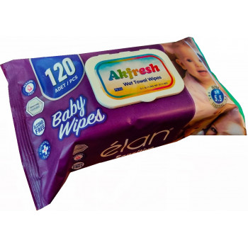 Akfresh влажные салфетки для детей, 120шт (03027)