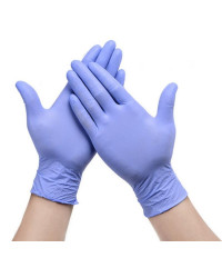 Перчатки медицинские синтетические нитриловые, размер M, 100шт (50023)
