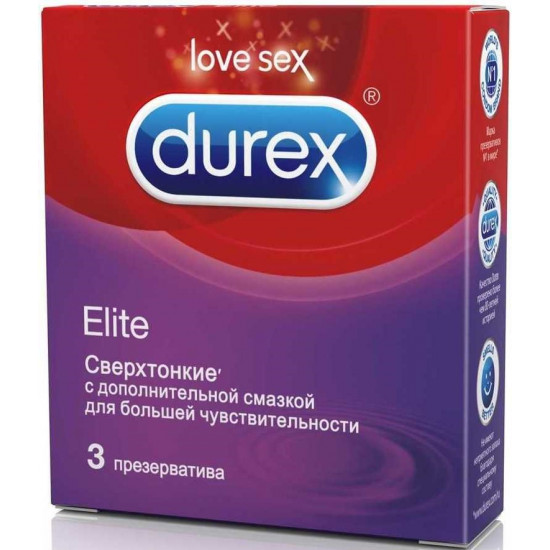 Durex Elite презервативы, 3шт (54335)