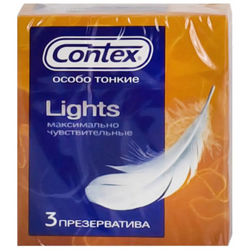Contex Lights презервативы, особо тонкие, 3шт (00114)