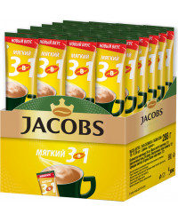 Jacobs Мягкий кофе растворимый 3в1, 24 пакетика (78387)