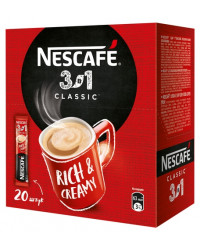 Nescafe Classic кофе растворимый 3в1, 20 пакетиков (11660)