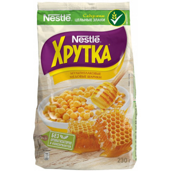 Nestle Хрутка мультизлаковые медовые шарики, 230гр (23776)