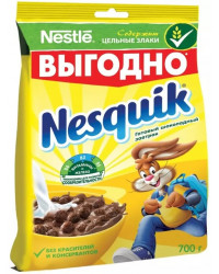 Nesquick готовый шоколадный завтрак, шарики 700гр (23777)