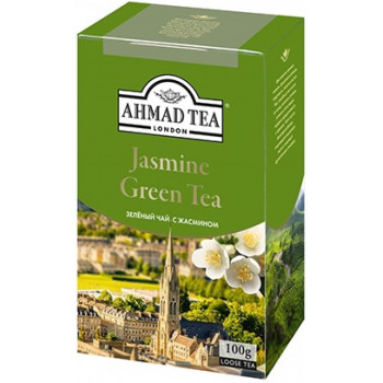 Ahmad Jasmine Green Tea листовой зеленый чай, 100гр (13055)