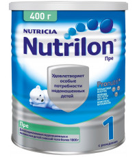 Nutrilon PRE для недоношенных и маловесных детей, с рождения, 400гр (06213)
