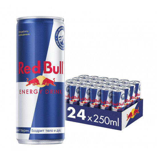 Red Bull энергетический напиток выгодный набор 24шт*250мл (20418)