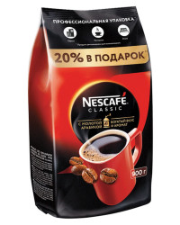 Nescafe Classic кофе растворимый сашет 900гр (40134)