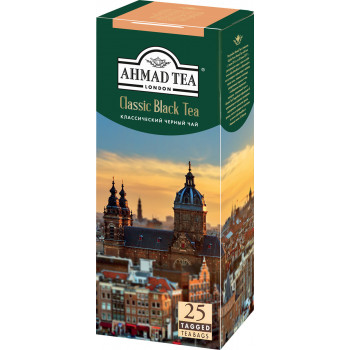 Ahmad Tea Classic black tea классический черный чай, в пакетиках, 25шт (06459)
