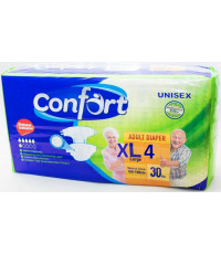 Confort подгузники для взрослых, XL4, 120-160 см, 8 капель, 30шт (90331)