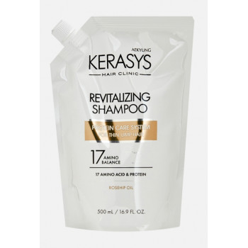 Kerasys Revitalizing шампунь для волос, оздоравливающий, для тонких и ослабленных волос, запаска 500мл (00711)