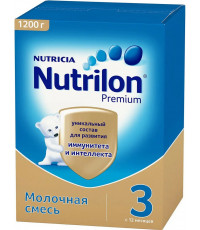 Nutrilon Premium молочная смесь #3, 12-18 месяцев, 1200гр (12804)
