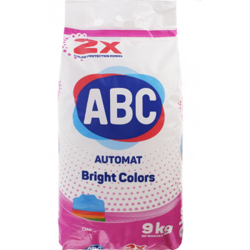 ABC стиральный порошок автомат, для цветного белья, 9кг (36098)