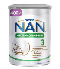 Nestle NAN сухая кисломолочная смесь #3, с 12-18 месяцев, 400гр (83349)