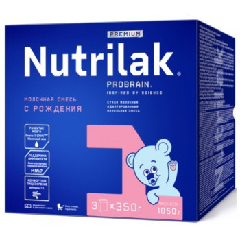 Nutrilak Probrain сухая молочная смесь #1, с 0-6 месяцев, 1050гр (20435)
