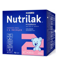 Nutrilak Probrain сухая молочная смесь #2,  6-12 месяцев, 1050гр (20436)