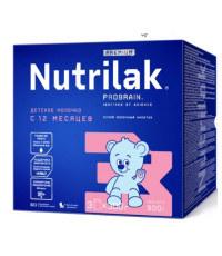 Nutrilak Probrain сухая молочная смесь #3, 12-18 месяцев, 900гр (20437)
