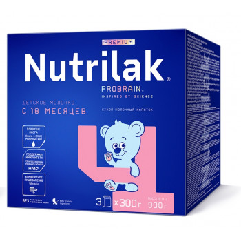 Nutrilak Probrain сухая молочная смесь #4, 18+ месяцев, 900гр (20438)