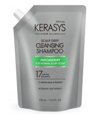 Kerasys Cleansing Shampoo шампунь против перхоти для сухой кожи, запаска 500мл (00713)
