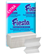Fiesta Professional бумажные полотенца для диспенсера, Z-сложение, 12 блоков по 200шт (17847)