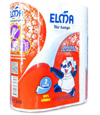 Elma бумажные полотенца, 2 рулона, 2 слоя, 112 отрывов в рулоне (40145)