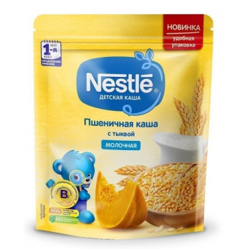Nestle пшеничная каша с тыквой, с молоком, с 5 месяцев, 220гр (00492)