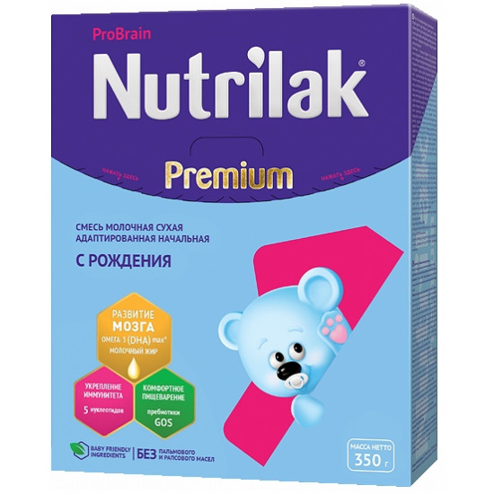 Nutrilak Premium сухая молочная смесь #1, с 0-6 месяцев, 300гр (20199)