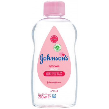 Johnsons baby детское масло, удерживает до 10 раз больше влаги, 200мл (11863)