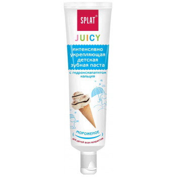 Splat Juicy детская зубная паста, мороженое, 35мл (04925)