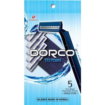 Dorco одноразовые бритвы, двойное лезвие, 5шт (62476)