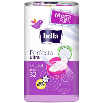Bella Perfecta ultra violet гигиенические прокладки, 4 капель, 32шт (04577)