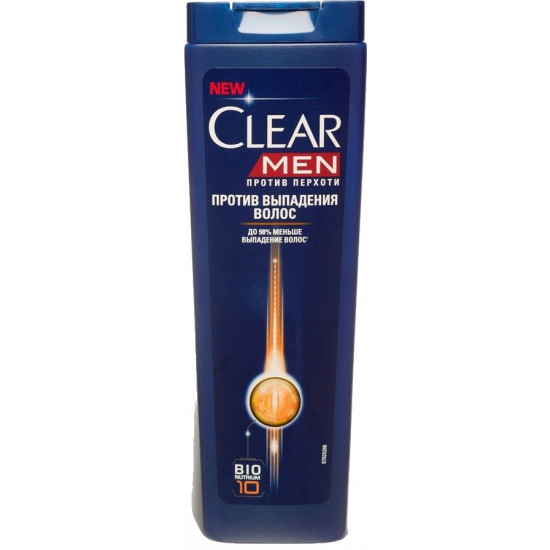 Clear Men шампунь против перхоти для мужчин, Против выпадения волос, 400мл (65898)