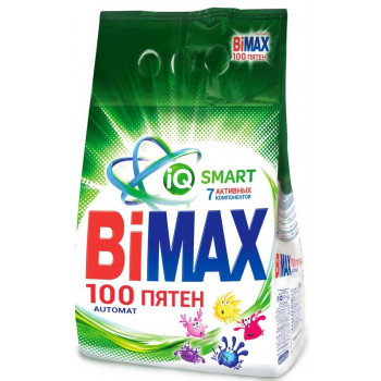 BiMax 100 Пятен стиральный порошок автомат, для белого белья, 3кг (12824)