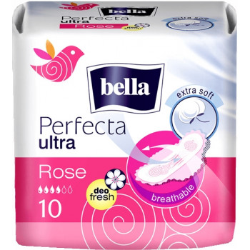Bella Perfecta ultra rose гигиенические прокладки, 4+ капель 10шт (02948)