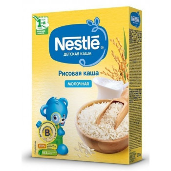 Nestle рисовая каша, молочная, с 4 месяцев, 200гр (40100)