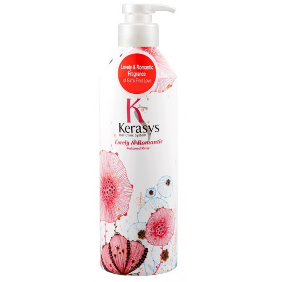 Kerasys Lovely & Romantic парфюмированный кондиционер для поврежденных волос с секущими концами, 600мл (92739)