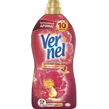Vernel концентрат для белья, ароматерапия чувственная роза, 1,74л (29352)