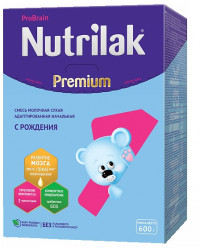 Nutrilak Premium сухая молочная смесь #1, с 0-6 меяцев, 600гр (20434)