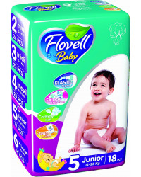 Flovell Baby подгузники #5, 12-25кг, 18шт (22160)